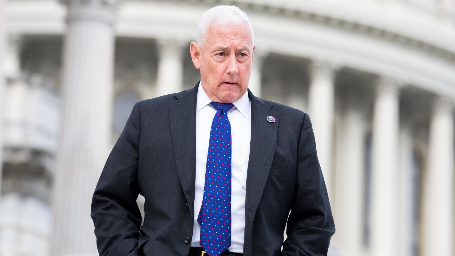 Rep. Greg Pence is seen outside the US Capitol on January 13, 2022.