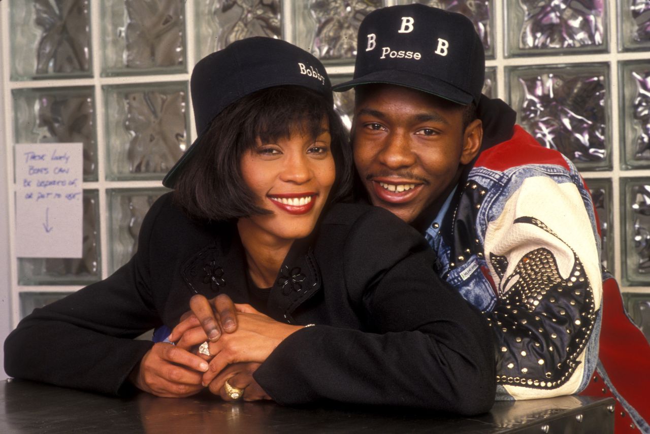 Whitney Houston and Bobby Brown.