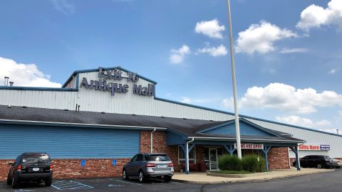 An antiques mall owned by US Rep. Greg Pence and his wife is pictured in this 2020 photo.