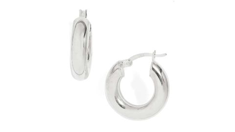 Argento Vivo Chunky Tube Hoop Earrings
