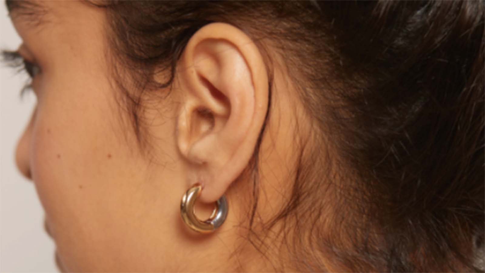 Thick Chunky Hoops, Small Bold Hoop Earrings, Statement Gold Hoops