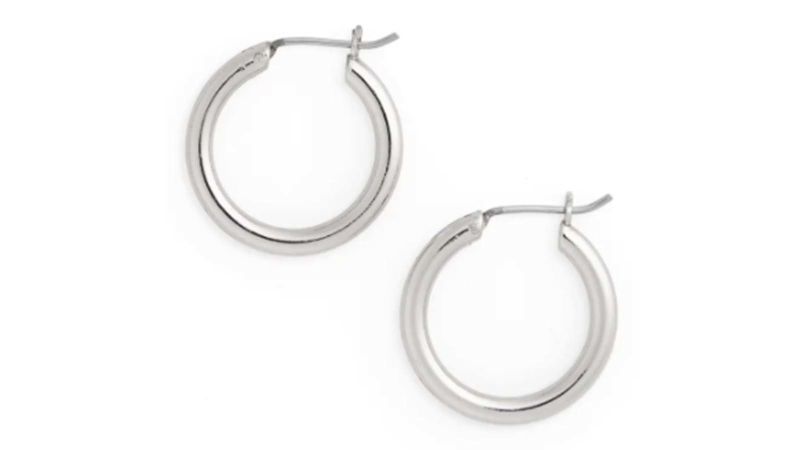 expensive silver hoop earrings