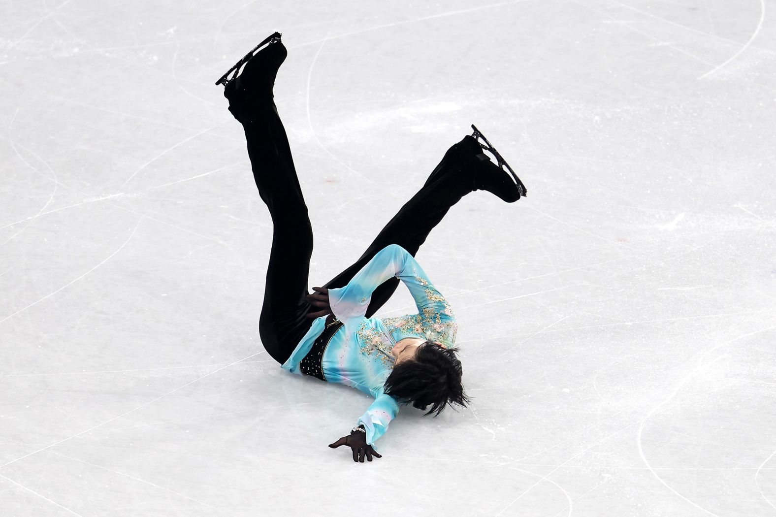 Japan's Yuzuru Hanyu, the Olympic champion in 2014 and 2018, <a href="index.php?page=&url=https%3A%2F%2Fwww.cnn.com%2Fworld%2Flive-news%2Fbeijing-winter-olympics-02-10-22-spt%2Fh_d8db79c002b127feb6cb369f4d76be8b" target="_blank">falls during his free skate</a> on February 10. He attempted a quadruple axel, a highly difficult move that has never been completed in competition. He finished in fourth place.