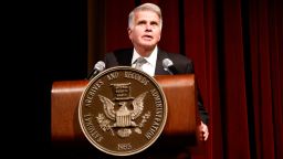 WASHINGTON, DC - NOVEMBER 17:  Archivist of the United States The Hon. David S. Ferriero speaks on stage as National Archives Foundation honors Jon Meacham at The National Archives on November 17, 2021 in Washington, DC. (Photo by Paul Morigi/Getty Images for National Archives Foundation)