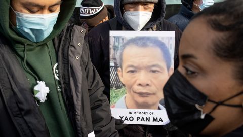 A memorial vigil was held in January for Yao Pan Ma.