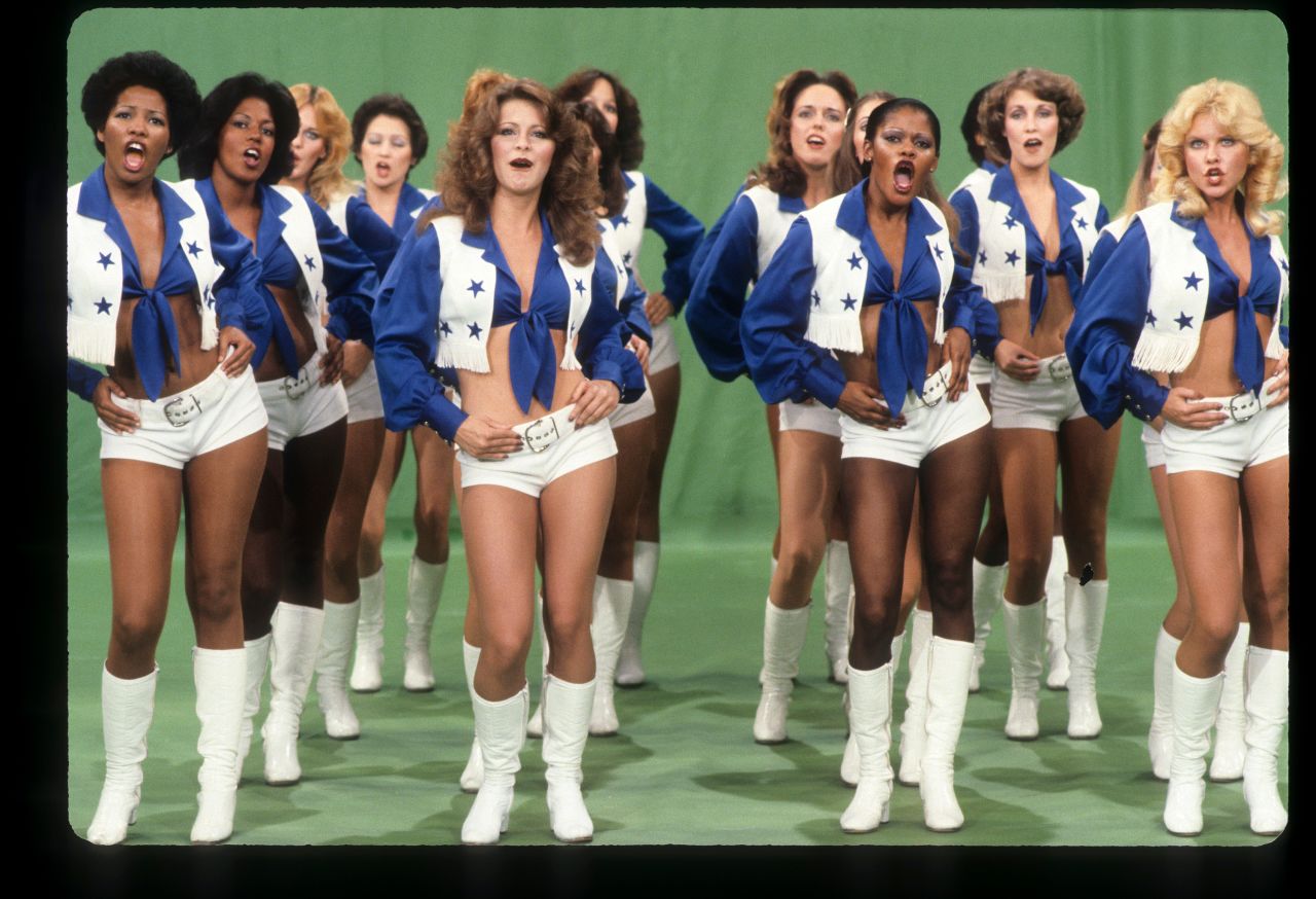 The Dallas Cowboys cheerleaders became "America's Sweethearts" after being broadcast during the Super Bowl in 1976. Their TV appearances included "The Osmond Brothers Special" in 1978.
