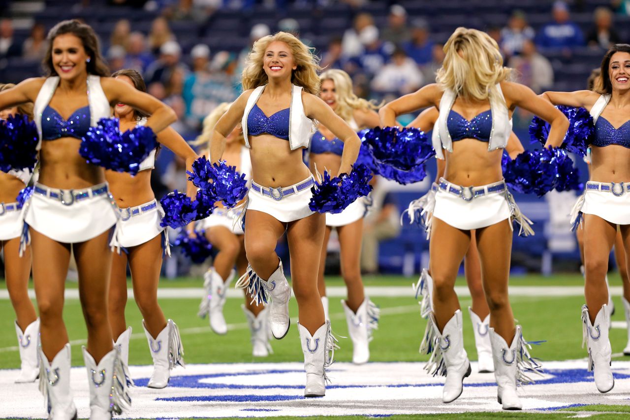 The Indianapolis Colts cheerleaders in 2018.