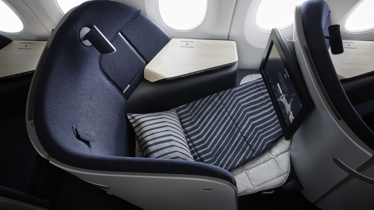 The seats are equipped with padded panels and a mattress to make a bed.