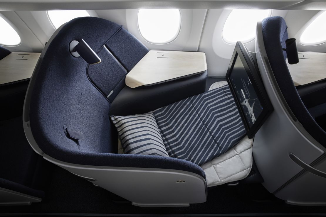 The seats are equipped with padded panels and a mattress to make a bed.