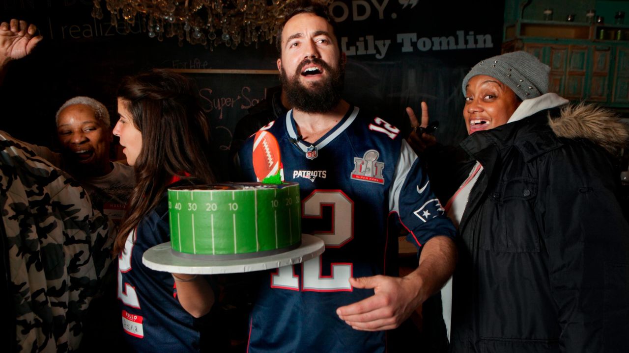 Meir Kay (center) has thrown Super Bowl parties for people experiencing homelessness since 2017. This year is his biggest achievement yet, with 35 parties across the US. 
