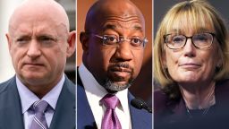 Mark Kelly, Raphael Warnock, and Maggie Hassan