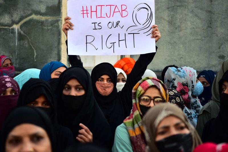 Students spark protests in India over hijab row