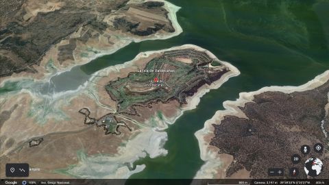 The Spanish golf resort as it appears on Google Earth.