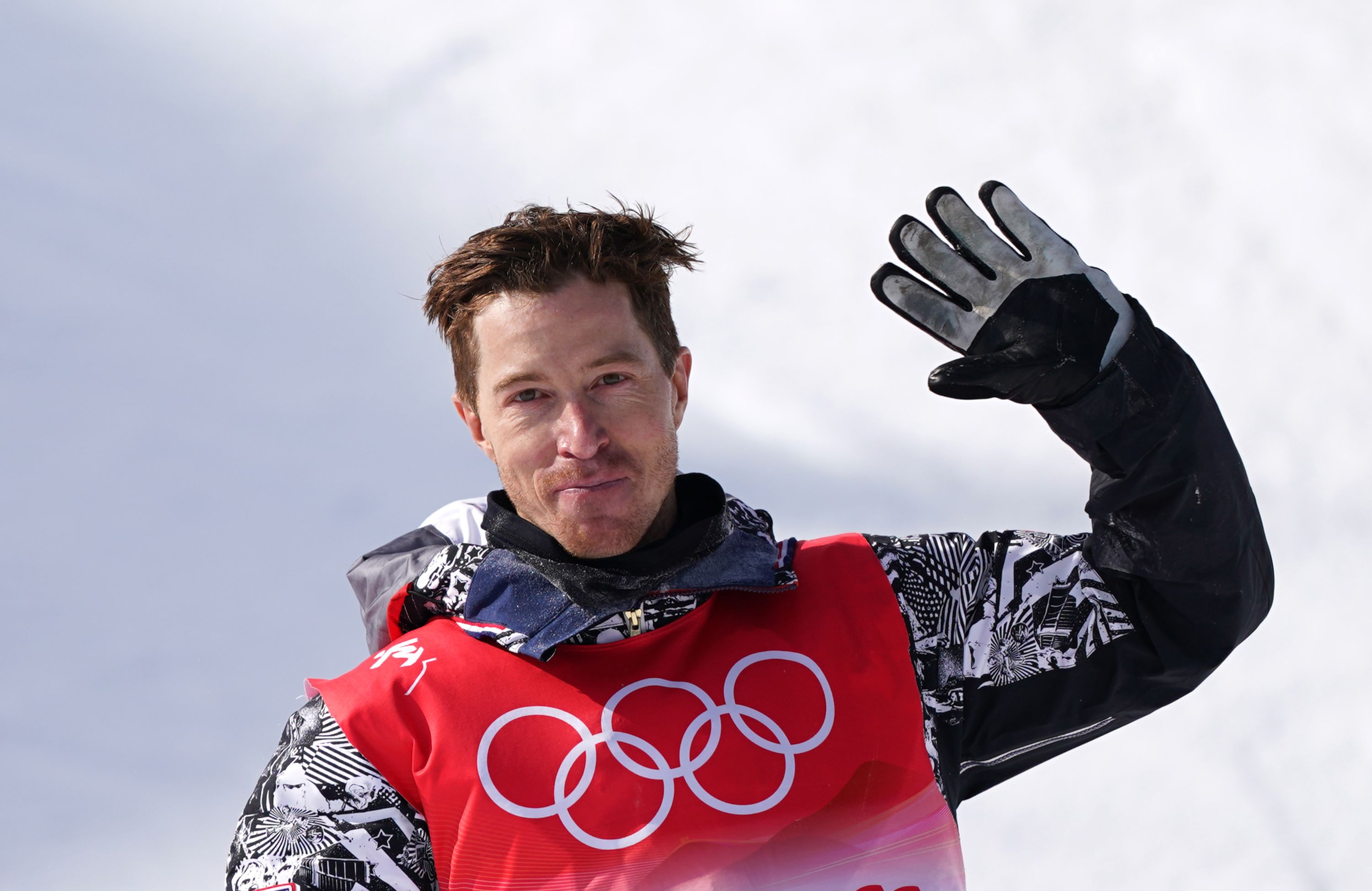 Shaun White of the U.S. competes during the men's snowboard