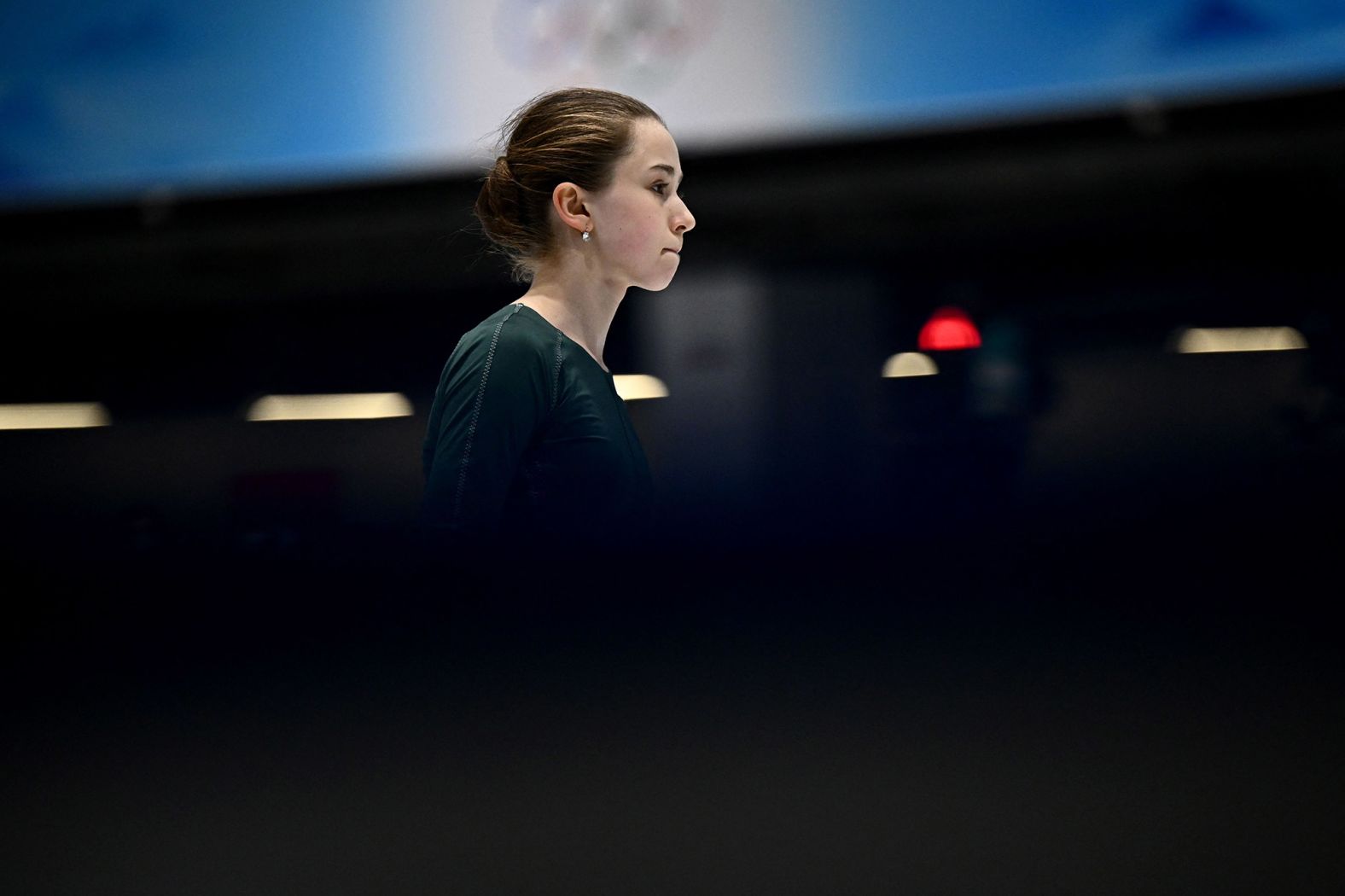 Russian figure skater Kamila Valieva attends a training session on February 11. Valieva, the 15-year-old superstar who helped the Russian Olympic Committee finish first in the team figure skating event, became the center of controversy after it came to light that <a href="index.php?page=&url=https%3A%2F%2Fwww.cnn.com%2F2022%2F02%2F10%2Fsport%2Fkamila-valieva-roc-drugs-test-olympics-spt-intl-hnk%2Findex.html" target="_blank">she failed a drug test</a> in December.