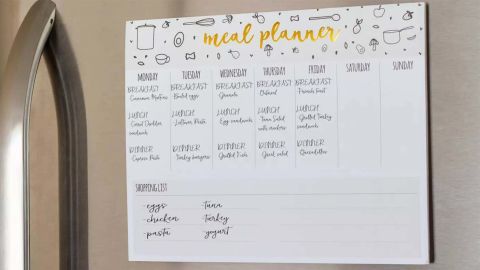Pearhead Meal Planner Pillow