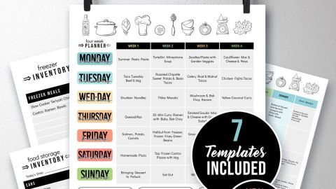 Mindyana Jones Menu Meal Planner