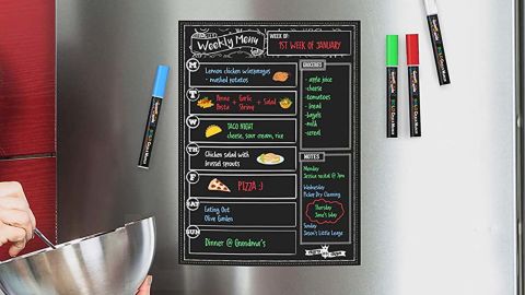 Chalky Crown Magnetic Dry Erase List Board