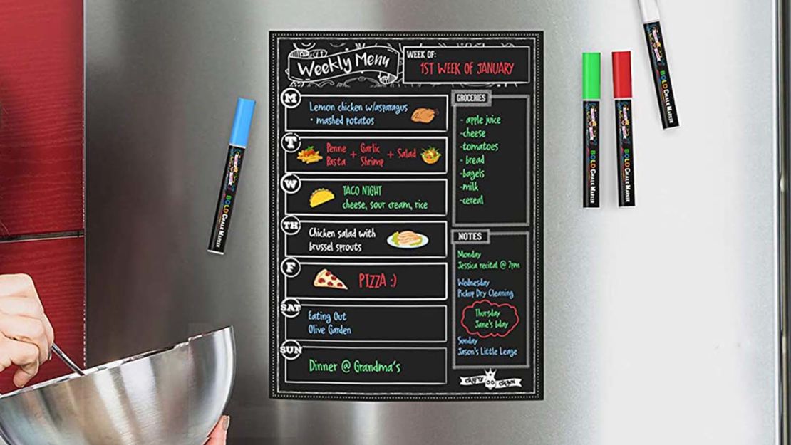 Smart Weekly Planner Dry Erase Board with 4 Markers