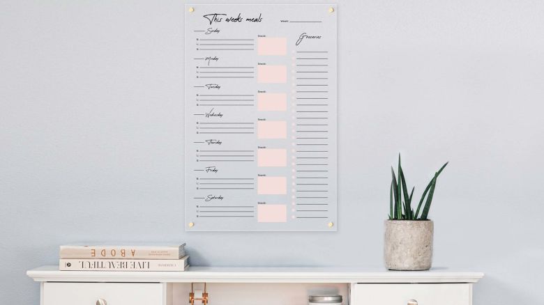 Lead APK Home Personalized Acrylic Meal Planner Etsy