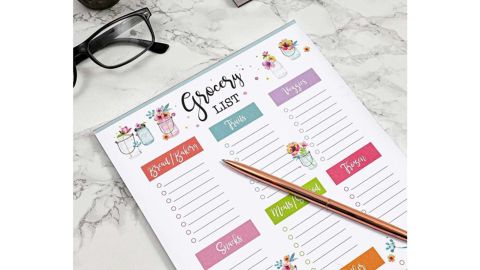 Paper Junkie Set of 3 Magnetic Notepads Weekly To Do List Grocery List and Meal Planner
