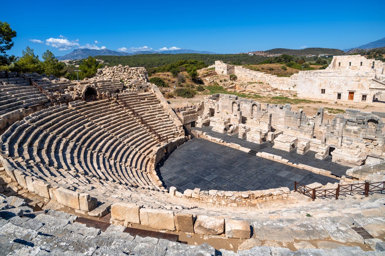 <strong>Historical attractions</strong><strong>: </strong>The beach isn't the only attraction at Patera. It's surrounded by history, including this ancient theater.