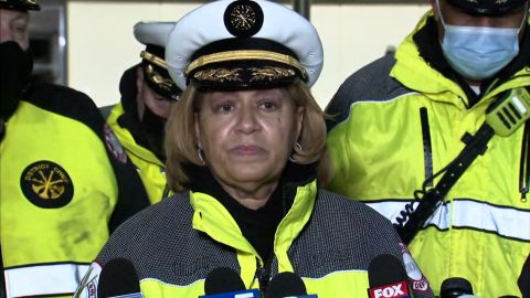 Chicago Fire Commissioner Annette Nance-Holt said seven firefighters were injured while responding to a call Saturday.