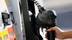 A gas pump at a Shell station on November 22, 2021 in Miami, Florida.