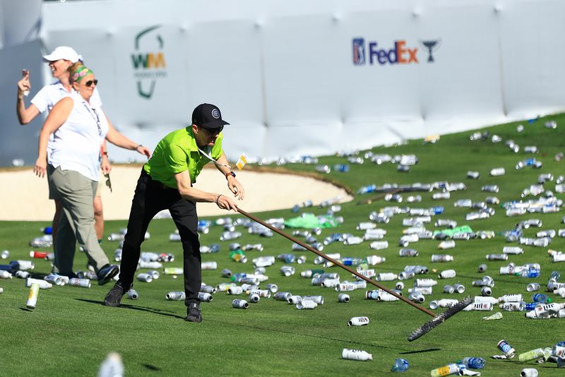 Carlos Ortiz soaks up unique vibe of Phoenix Open even after being nailed pretty hard on the back with a beer can CNN