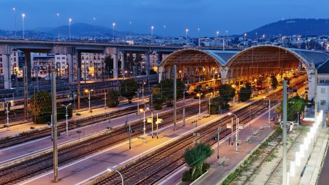 The Cuneo-Nice line is known as the 'railway of marvels,' pitching between Italy and France before emerging on the Med at Nice.