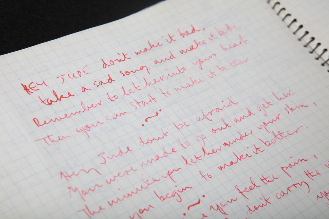 Handwritten Lennon lyrics to be sold in NYC - The San Diego Union-Tribune