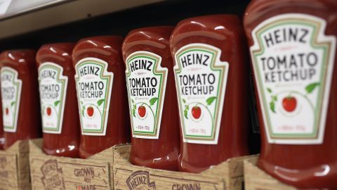 Heinz replaced the pickle with a tomato during a 2009 brand redesign. But "57 varieties" stayed. 