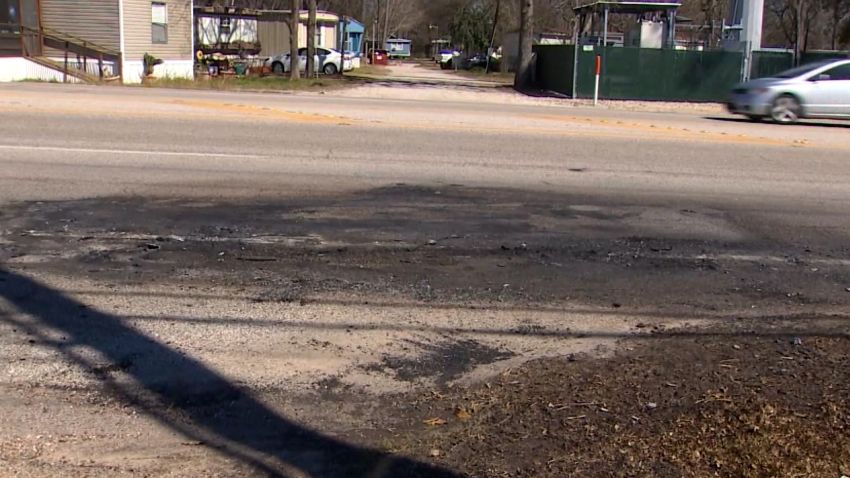 KHOU woman escapes burning car vpx