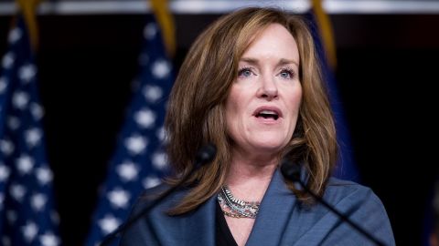 Rep. Kathleen Rice, a Democrat from New York, speaks during a news conference on in November 2017.