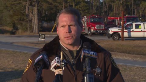 Carteret County Sheriff Asa Buck spoke to reporters Monday about the crash. 