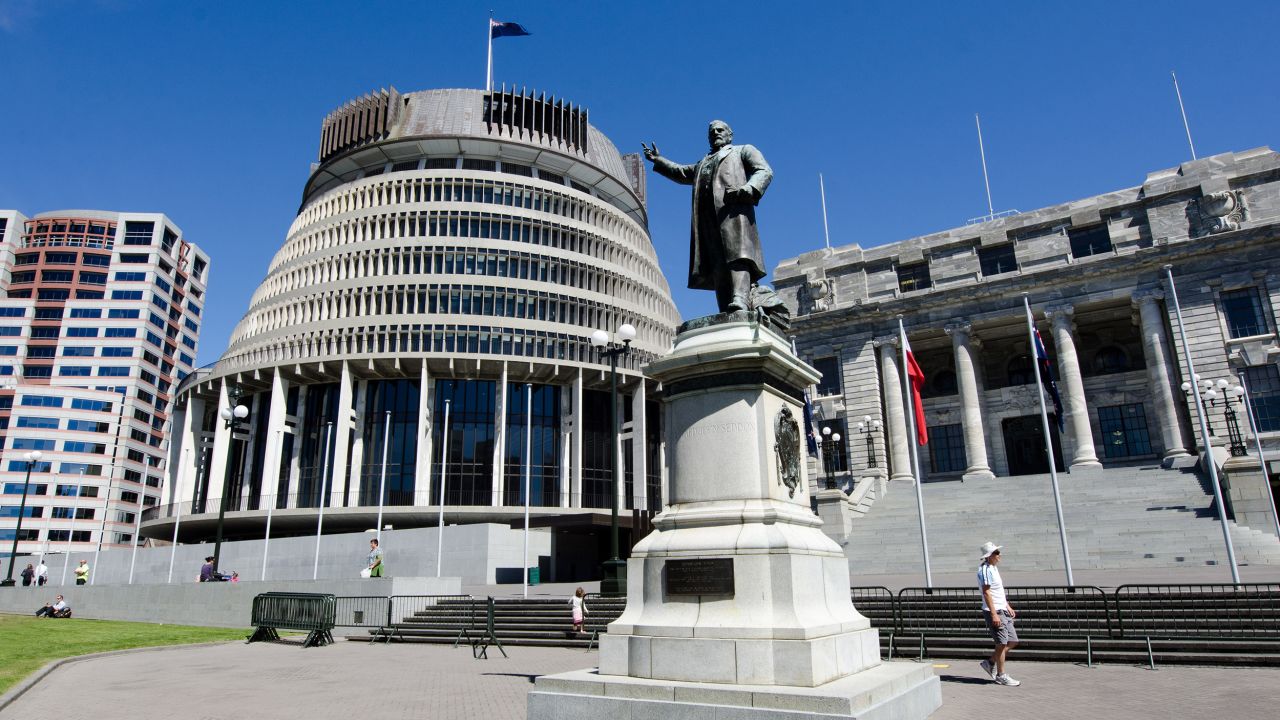 Parliament of New Zealand in Wellington.