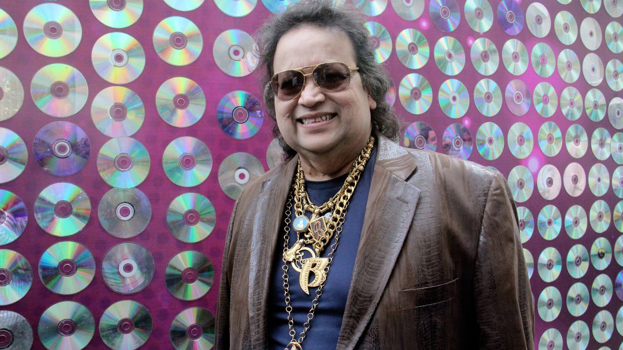 Bollywood music composer Bappi Lahiri during an event in Mumbai on December 18, 2015. 