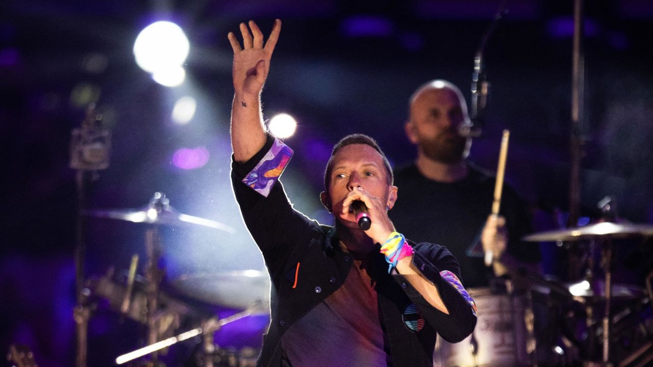 Coldplay performed at Expo 2020 in Dubai on Tuesday. Thousands of fans flocked to see the English band perform in the intimate setting, with the performance lit by the dome's lightshows. 