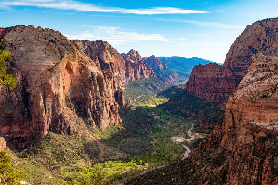 <strong>10. Zion National Park</strong> (Utah): With views like this from Angels Landing, it's no wonder Zion is such a popular park.