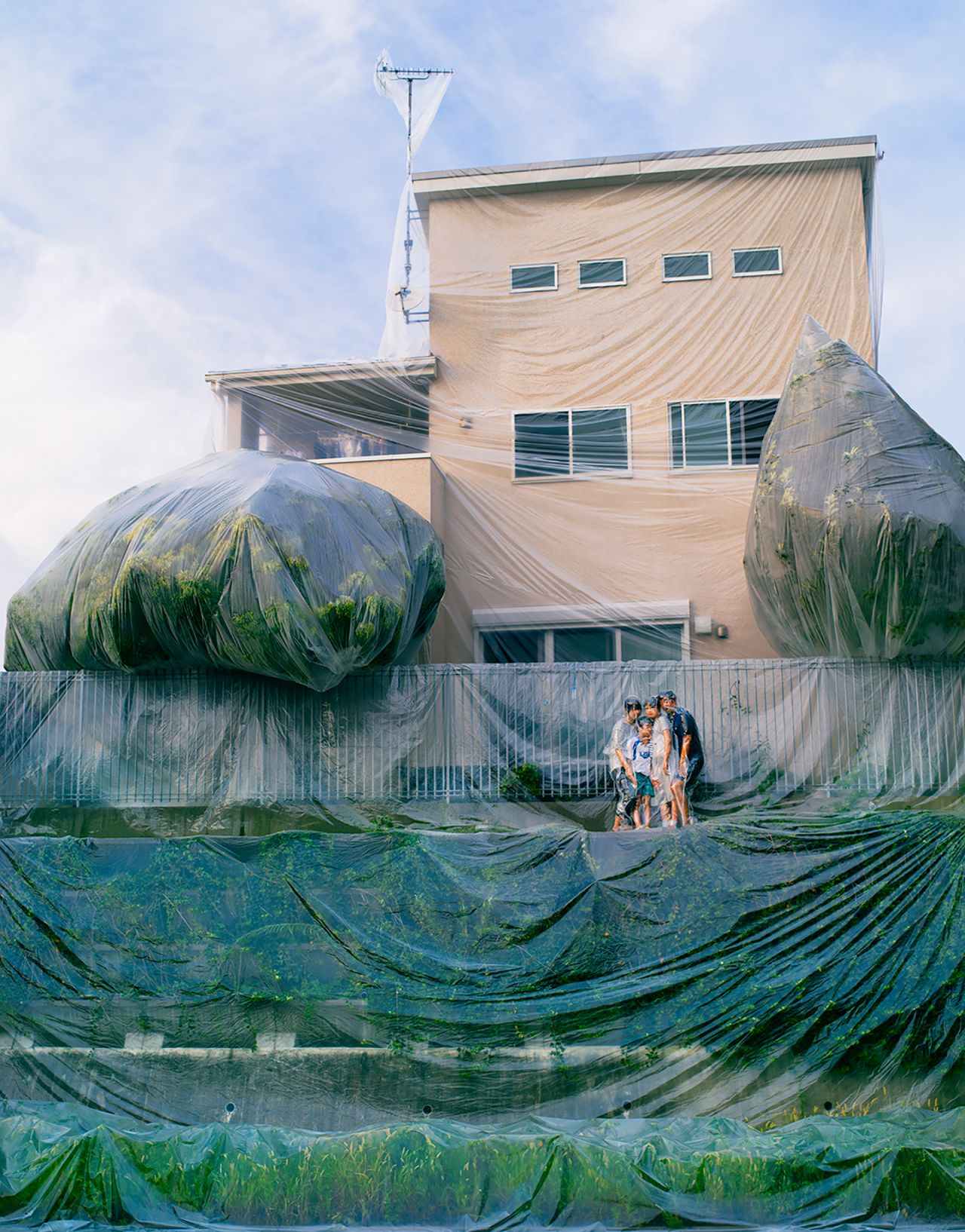 It can take two weeks to create the custom wraps for the larger-scale images.