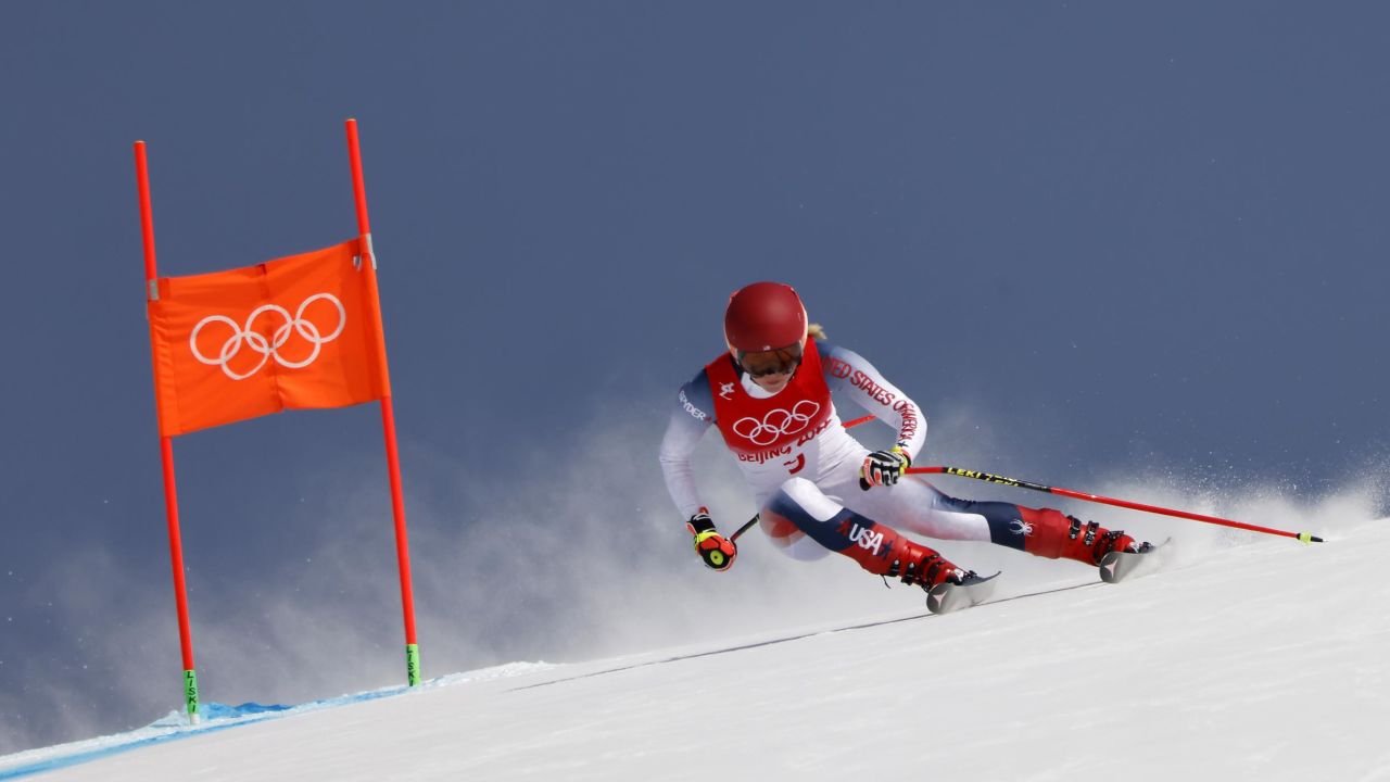 Shiffrin had made a positive start to the combined event.