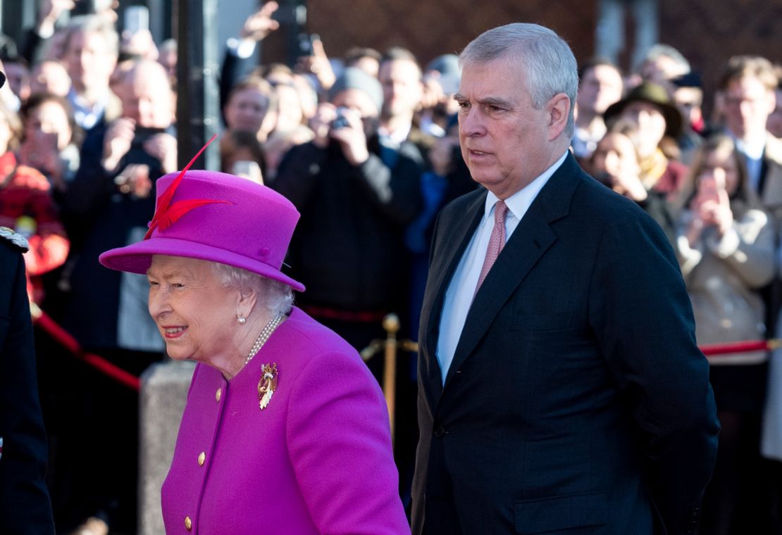 The Queen and Prince Andrew in 2018. 