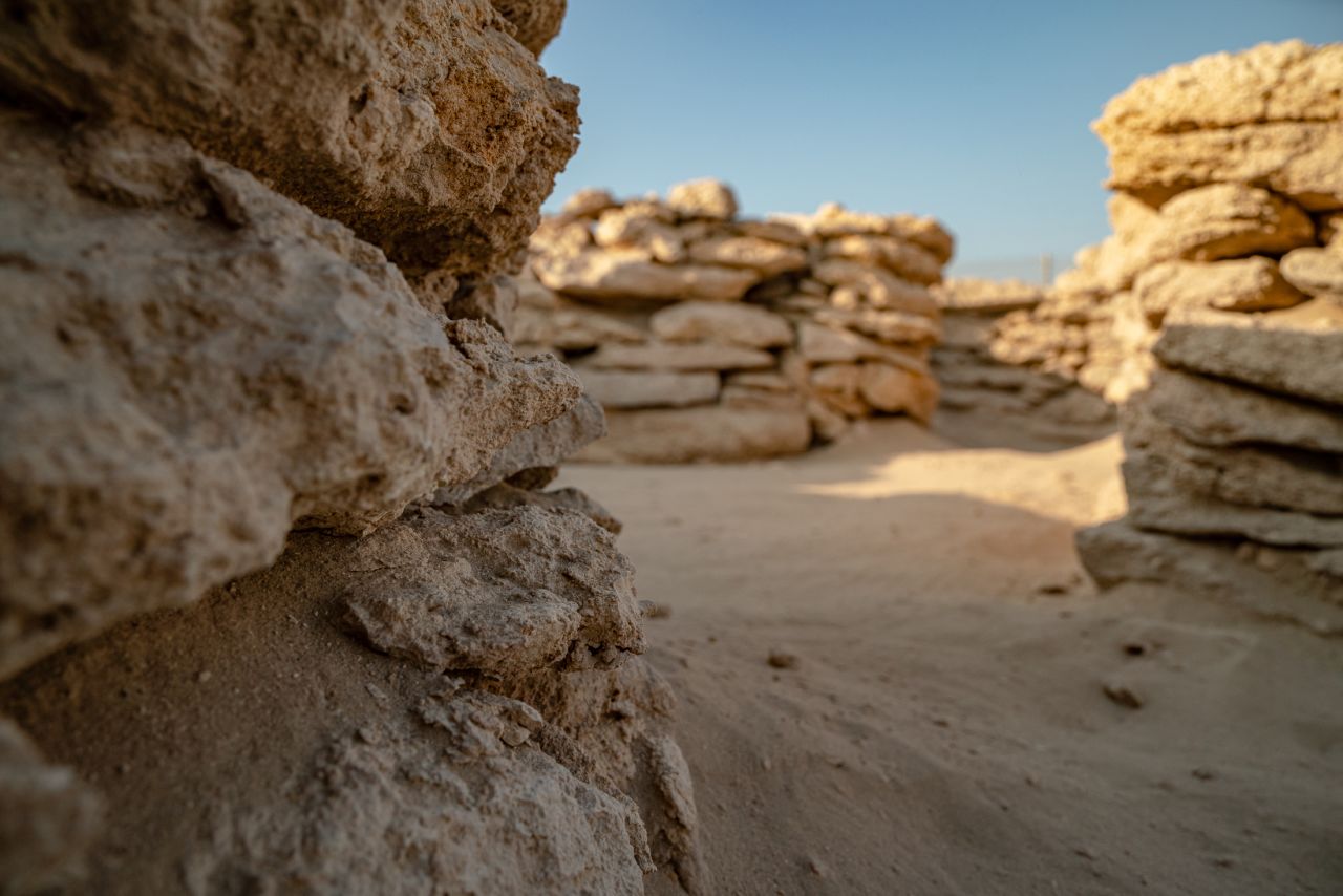 The structures uncovered by archaeologists in Abu Dhabi.