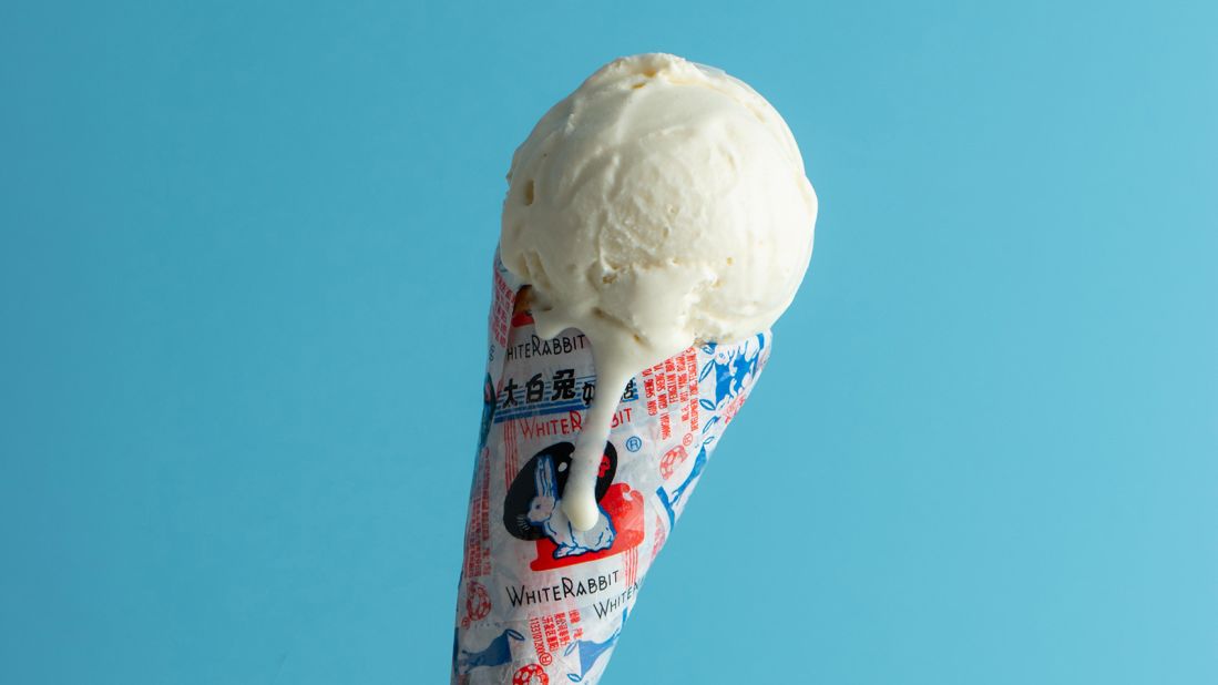 <strong>White Rabbit-flavored ice cream: </strong>Adrienne Borlongan, owner of Los Angeles ice cream shop Wanderlust Creamery, created a White Rabbit flavor that went viral online.