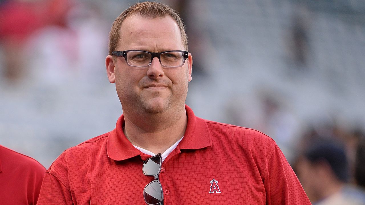 Los Angeles Angels communications director Eric Kay is pictured on May 7, 2014, in Anaheim, California.