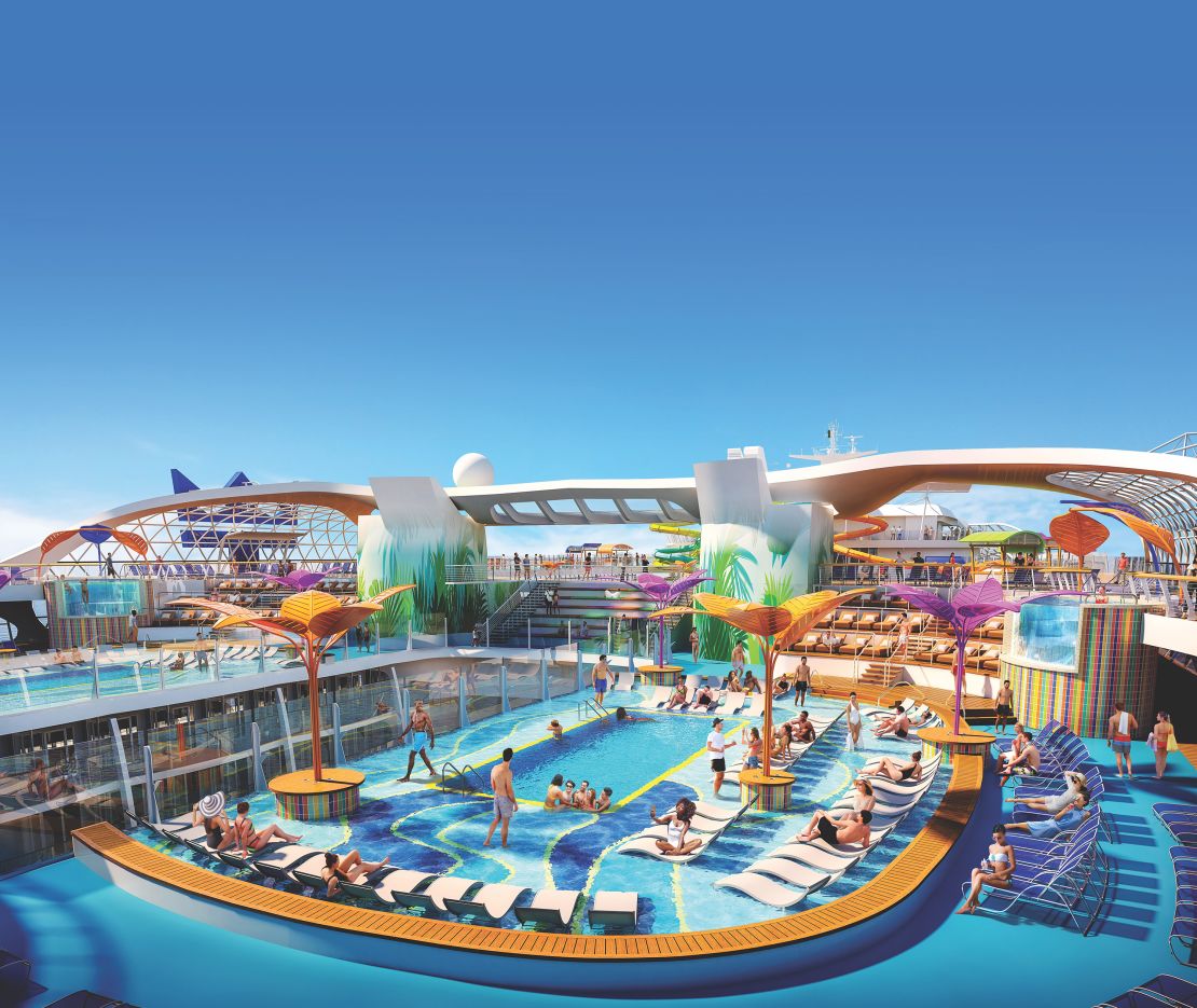 A rendering of the Wonder of the Seas, which is the world's largest cruise ship.