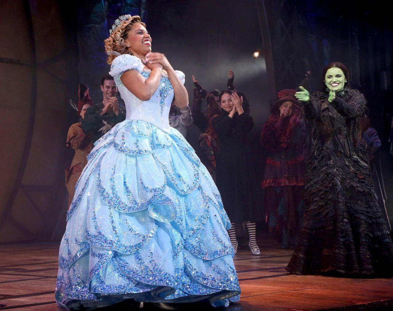 Brittney Johnson takes a bow after <a href="https://www.cnn.com/2022/02/15/entertainment/brittney-johnson-wicked-glinda-debut/index.html" target="_blank">she made Broadway history</a> on Monday, February 14. Johnson is the first actress of color to play the full-time role of Glinda, the lead character in the musical "Wicked."