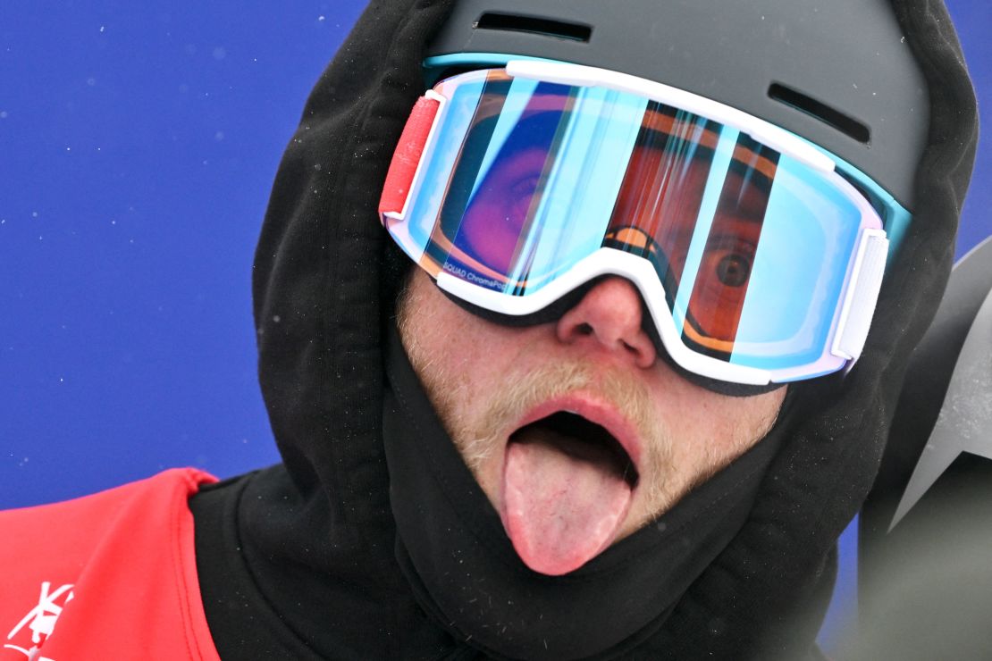 Three faces of a Winter Olympian ...