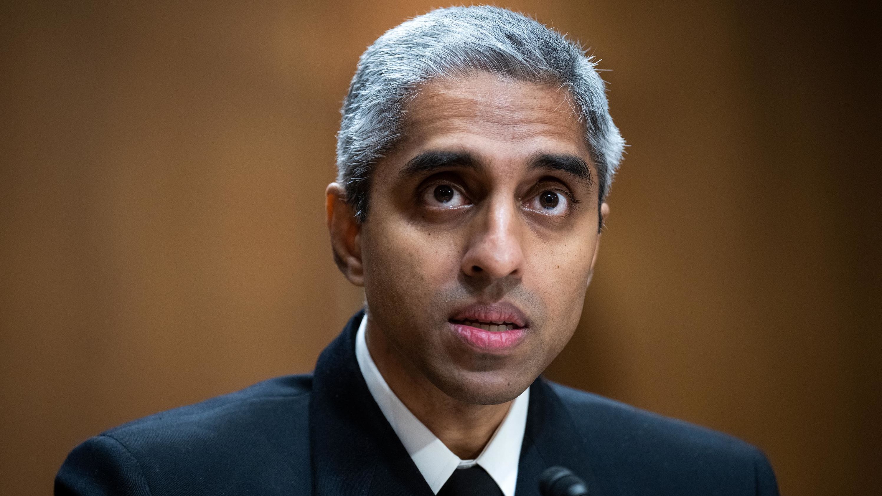 Surgeon General Vivek H. Murthy testifies on Capitol Hill on Tuesday, February 8, 2022. 