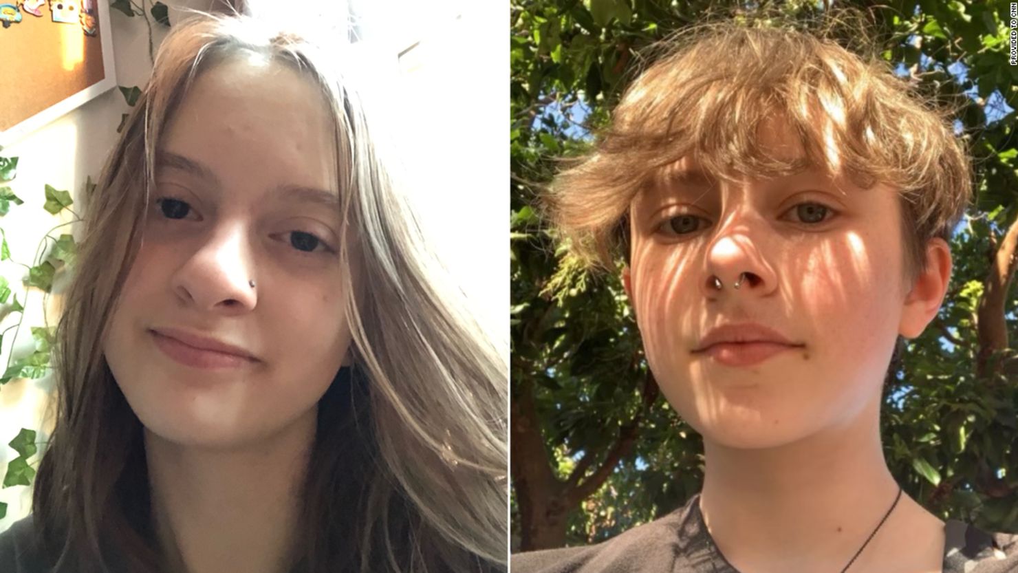 Many tweens and teens across the country are changing pronouns these days. Sylvia Chesak, left, has decided to use "any pronouns," while Amelia Blackney prefers to be referred to as they/them.
